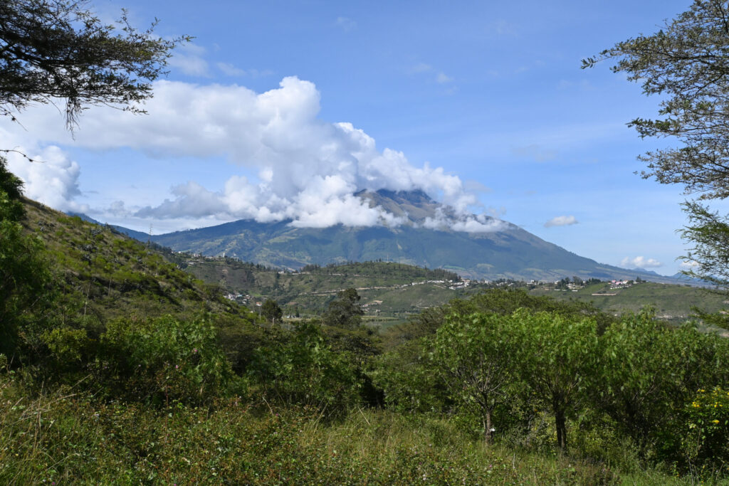 Volcano Imbabura with Clouds