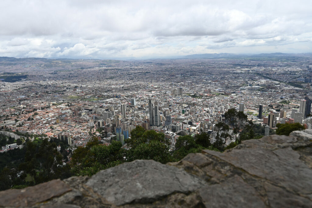 Bogota from high above